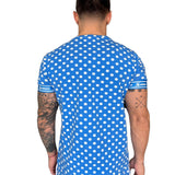 Garoshik - Blue T-shirt for Men - Sarman Fashion - Wholesale Clothing Fashion Brand for Men from Canada