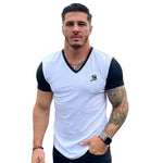 Gentlement - White T-shirt for Men - Sarman Fashion - Wholesale Clothing Fashion Brand for Men from Canada