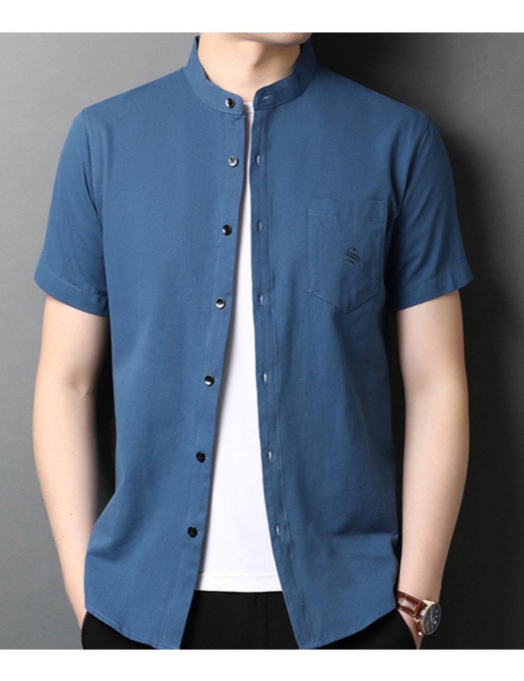 Georgia - Short Sleeves Shirt for Men - Sarman Fashion - Wholesale Clothing Fashion Brand for Men from Canada