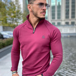 Glamordy - Burgundy Long Sleeves Top for Men (PRE-ORDER DISPATCH DATE 25 DECEMBER 2021) - Sarman Fashion - Wholesale Clothing Fashion Brand for Men from Canada