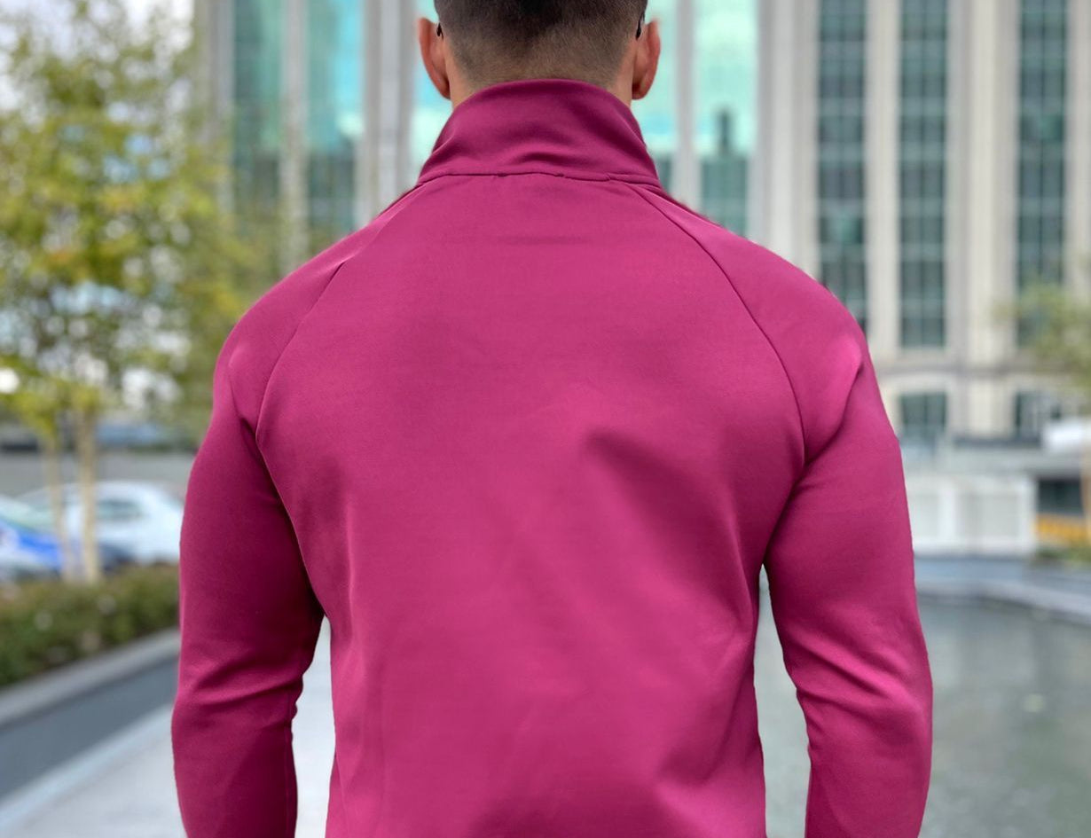 Glamordy - Burgundy Long Sleeves Top for Men (PRE-ORDER DISPATCH DATE 25 DECEMBER 2021) - Sarman Fashion - Wholesale Clothing Fashion Brand for Men from Canada