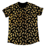 Golden Leaves Boy - Black Short Sleeves T-Shirt for Men (PRE-ORDER DISPATCH DATE 25 DECEMBER 2023) - Sarman Fashion - Wholesale Clothing Fashion Brand for Men from Canada