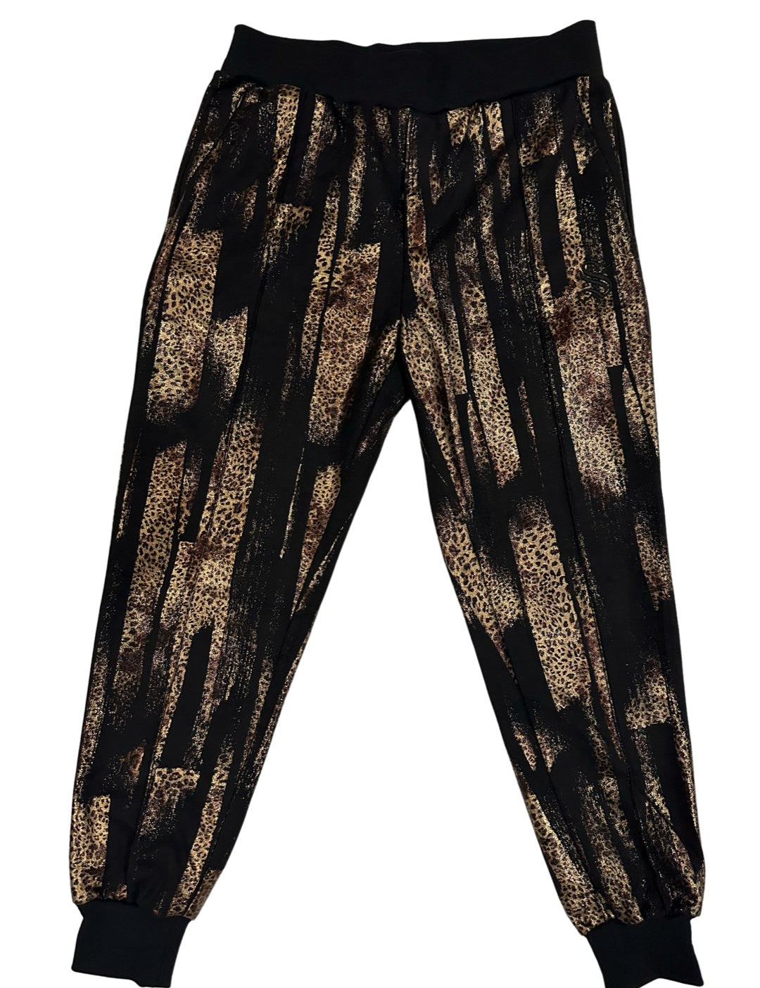 Golden Leopard - Black Men’s Casual Joggers (PRE-ORDER DISPATCH DATE 25 DECEMBER 2023) - Sarman Fashion - Wholesale Clothing Fashion Brand for Men from Canada