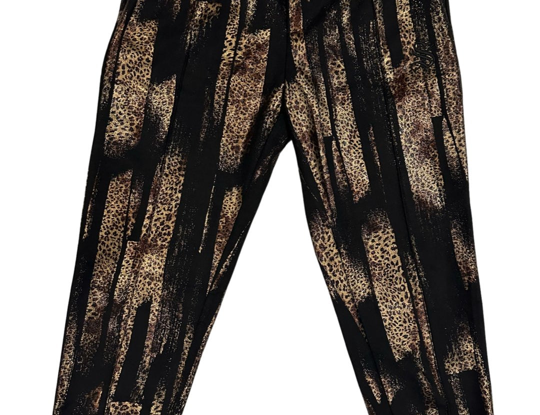 Golden Leopard - Black Men’s Casual Joggers (PRE-ORDER DISPATCH DATE 25 DECEMBER 2023) - Sarman Fashion - Wholesale Clothing Fashion Brand for Men from Canada