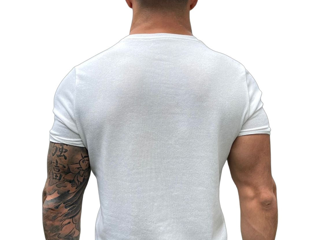 Goldiano - White T-shirt for Men (PRE-ORDER DISPATCH DATE 1 JULY 2022) - Sarman Fashion - Wholesale Clothing Fashion Brand for Men from Canada