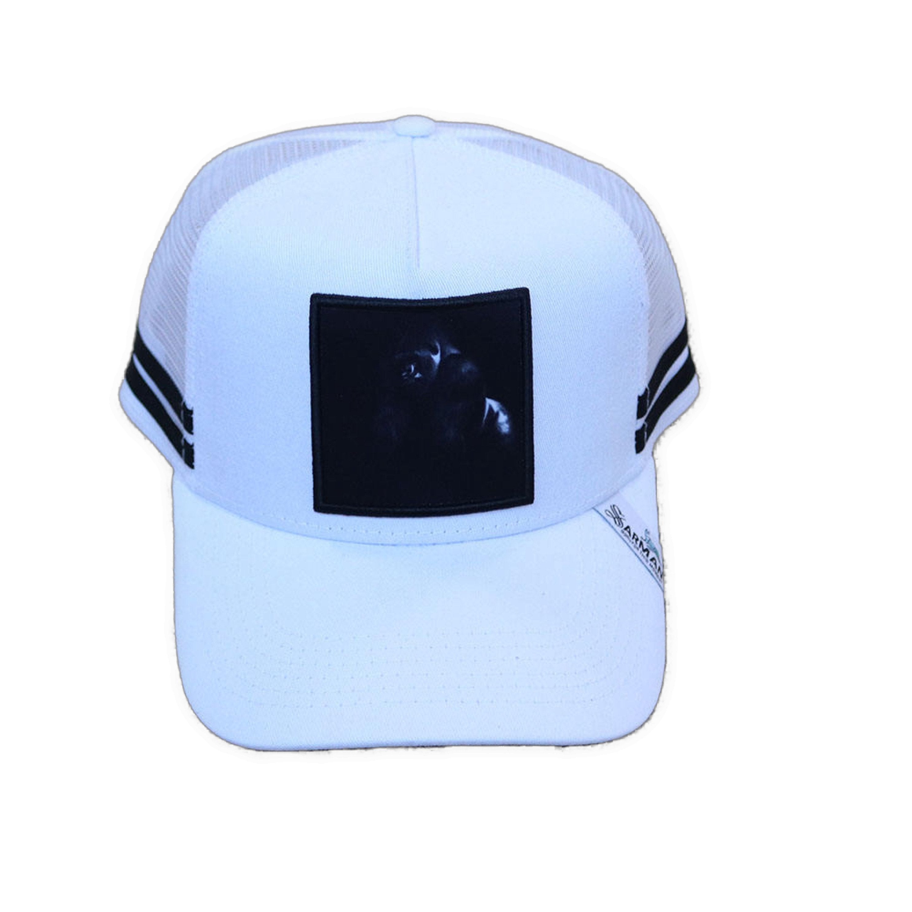 Gorilla King - Unisex White Cap (PRE-ORDER DISPATCH DATE 20 January 2024) - Sarman Fashion - Wholesale Clothing Fashion Brand for Men from Canada