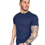 Gravenhage - Blue T-Shirt for Men - Sarman Fashion - Wholesale Clothing Fashion Brand for Men from Canada