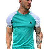 Greenishy - White/Green T- Shirt for Men (PRE-ORDER DISPATCH DATE 25 DECEMBER 2021) - Sarman Fashion - Wholesale Clothing Fashion Brand for Men from Canada