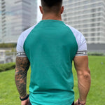 Greenishy - White/Green T- Shirt for Men (PRE-ORDER DISPATCH DATE 25 DECEMBER 2021) - Sarman Fashion - Wholesale Clothing Fashion Brand for Men from Canada