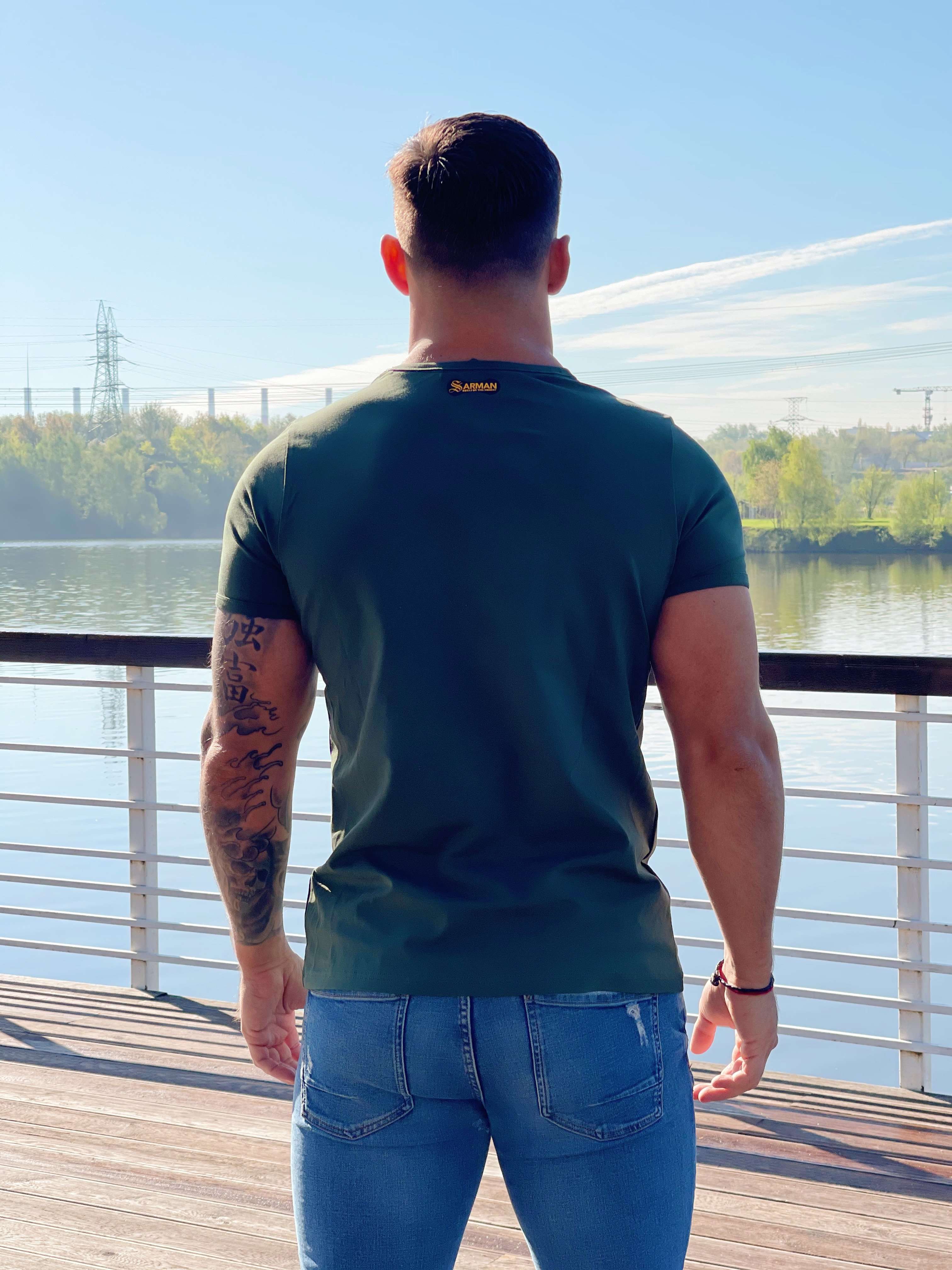 Grenula - Black T-Shirt for Men (PRE-ORDER DISPATCH DATE 25 September 2024) - Sarman Fashion - Wholesale Clothing Fashion Brand for Men from Canada