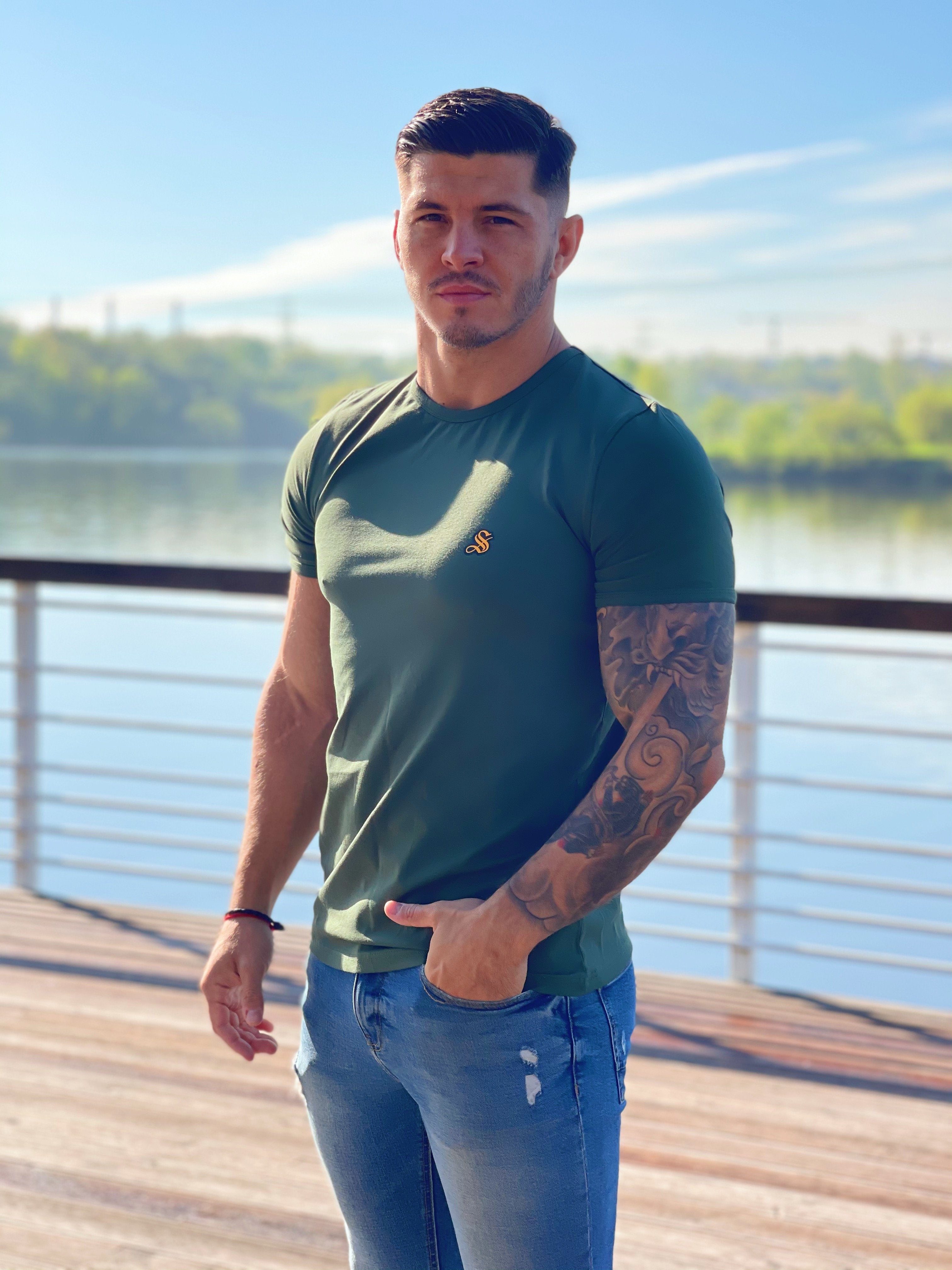 Grenula - Black T-Shirt for Men (PRE-ORDER DISPATCH DATE 25 September 2024) - Sarman Fashion - Wholesale Clothing Fashion Brand for Men from Canada