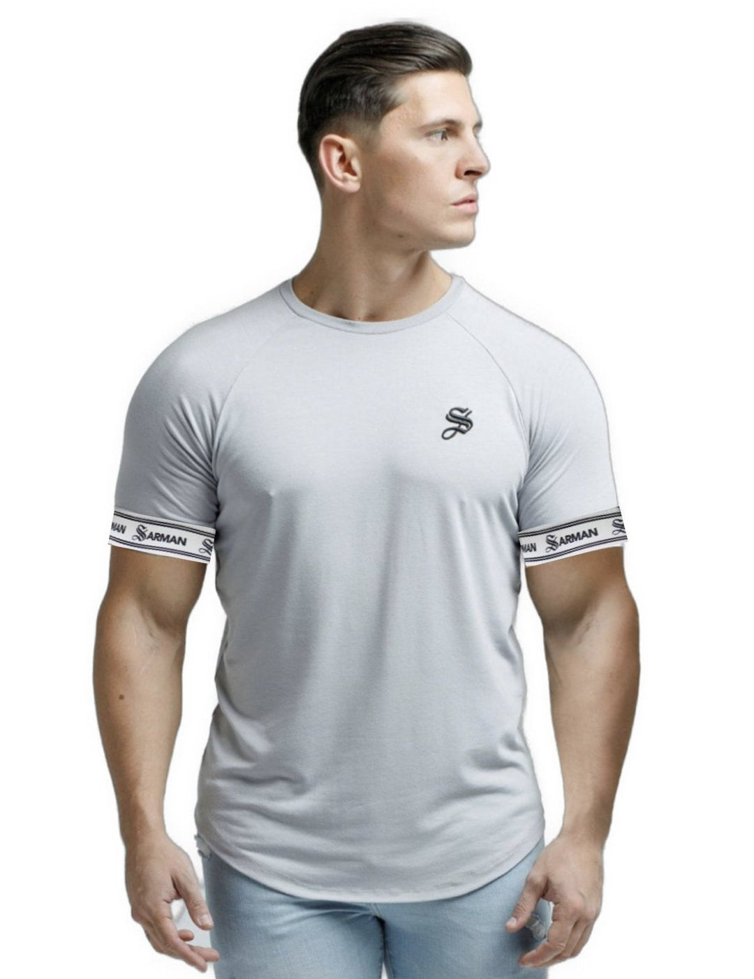 Gym R - Gris T-Shirt for Men - Sarman Fashion - Wholesale Clothing Fashion Brand for Men from Canada