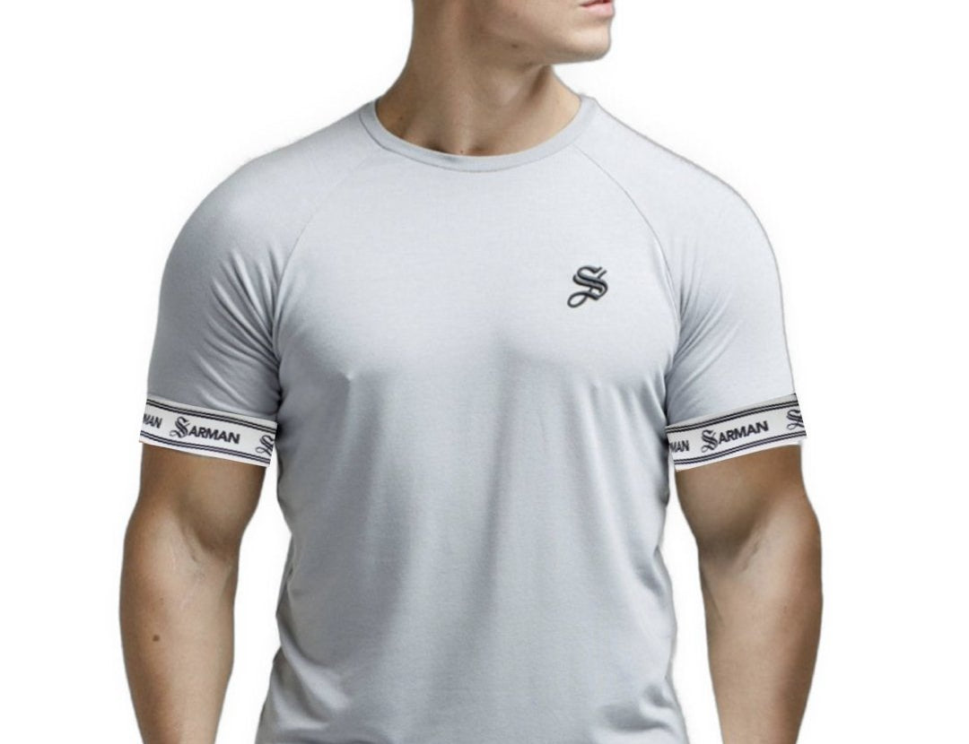 Gym R - Gris T-Shirt for Men - Sarman Fashion - Wholesale Clothing Fashion Brand for Men from Canada