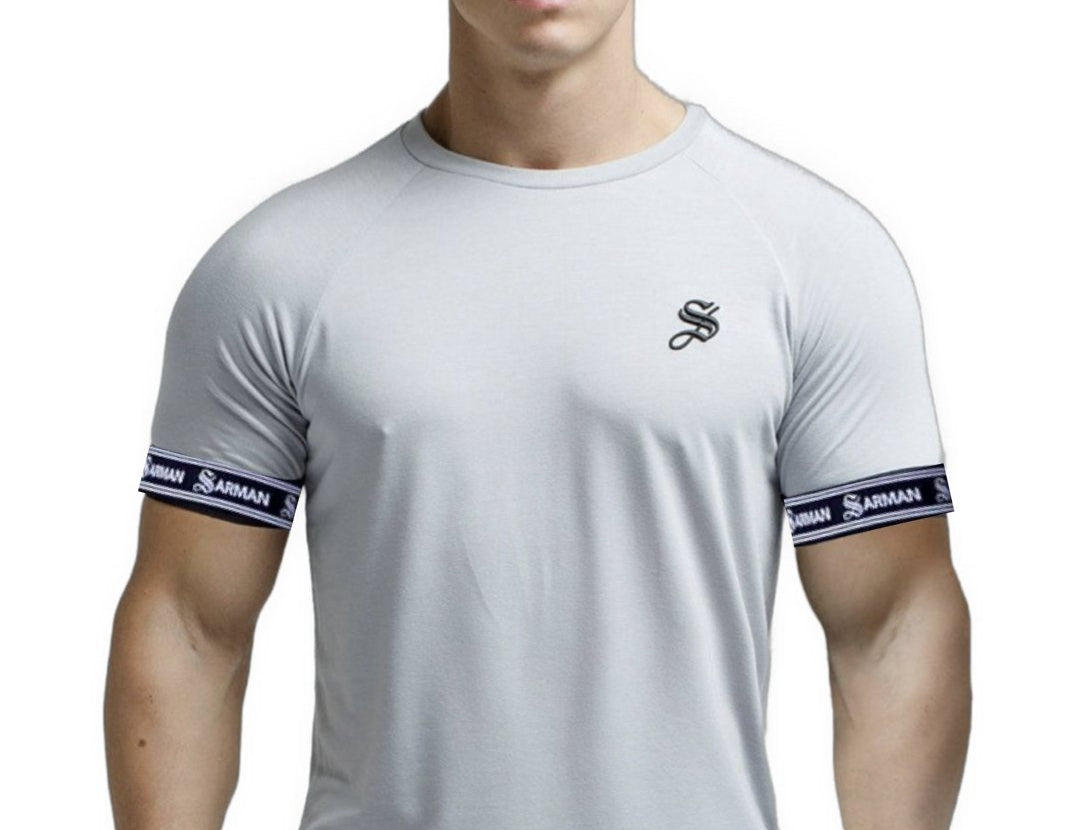 Gym S - Gris T-Shirt for Men - Sarman Fashion - Wholesale Clothing Fashion Brand for Men from Canada
