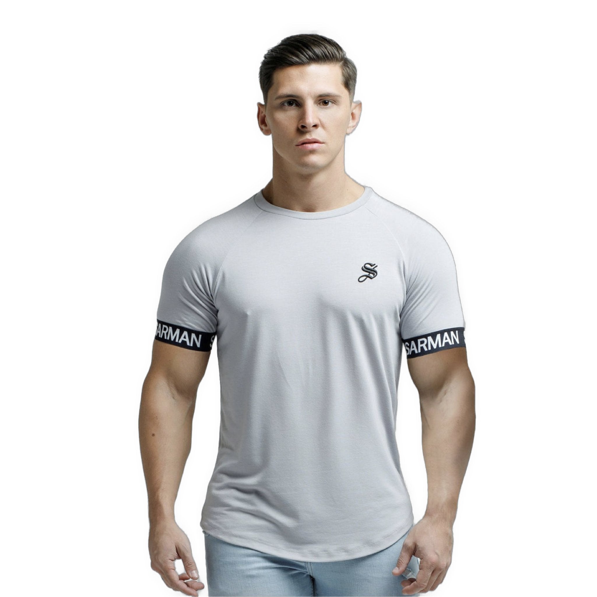 Gym S - Gris T-Shirt for Men (PRE-ORDER DISPATCH DATE 25 September 2024) - Sarman Fashion - Wholesale Clothing Fashion Brand for Men from Canada