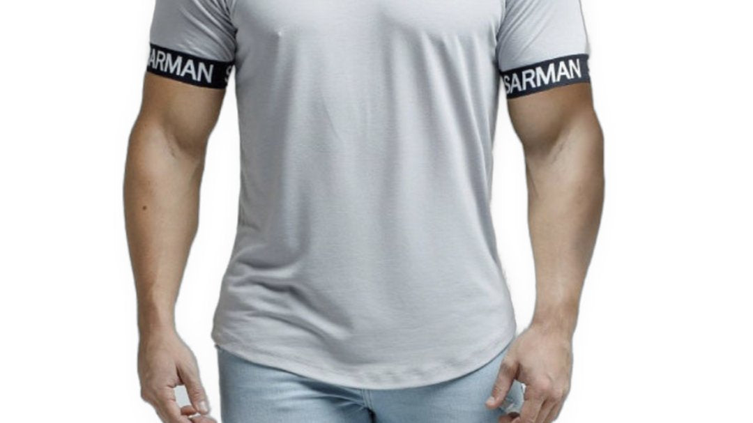 Gym S - Gris T-Shirt for Men (PRE-ORDER DISPATCH DATE 25 September 2024) - Sarman Fashion - Wholesale Clothing Fashion Brand for Men from Canada