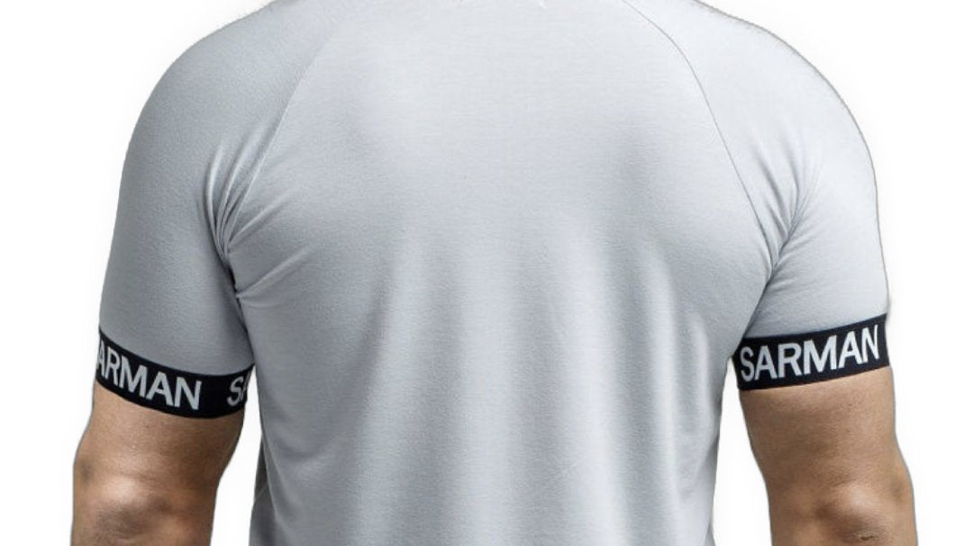 Gym S - Gris T-Shirt for Men (PRE-ORDER DISPATCH DATE 25 September 2024) - Sarman Fashion - Wholesale Clothing Fashion Brand for Men from Canada
