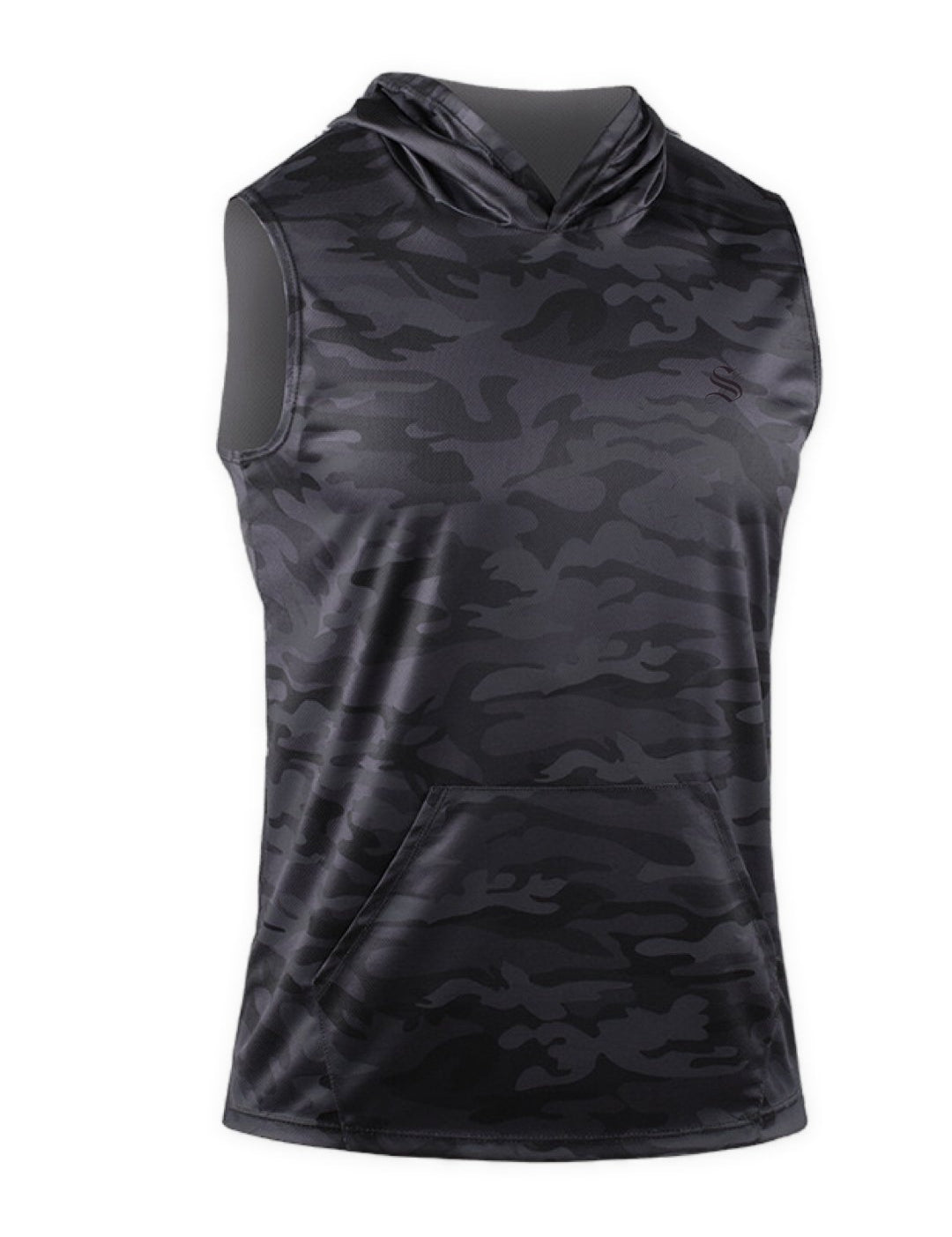 GymAttack - Sleeveless Hood T-shirt for Men - Sarman Fashion - Wholesale Clothing Fashion Brand for Men from Canada