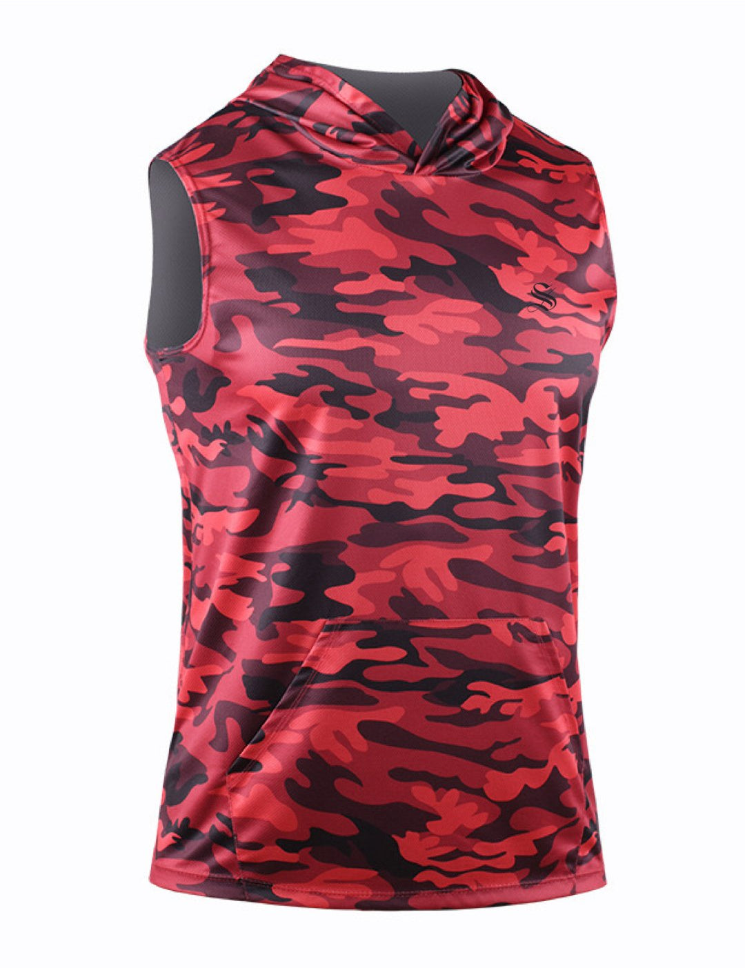 GymAttack - Sleeveless Hood T-shirt for Men - Sarman Fashion - Wholesale Clothing Fashion Brand for Men from Canada