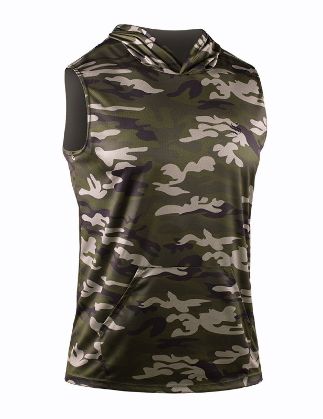 GymAttack - Sleeveless Hood T-shirt for Men - Sarman Fashion - Wholesale Clothing Fashion Brand for Men from Canada