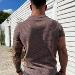Hazel - Brown T-Shirt for Men (PRE-ORDER DISPATCH DATE 1 JULY 2022) - Sarman Fashion - Wholesale Clothing Fashion Brand for Men from Canada