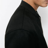 Heqv - Black Long Sleeve Sweatshirt for Men - Sarman Fashion - Wholesale Clothing Fashion Brand for Men from Canada