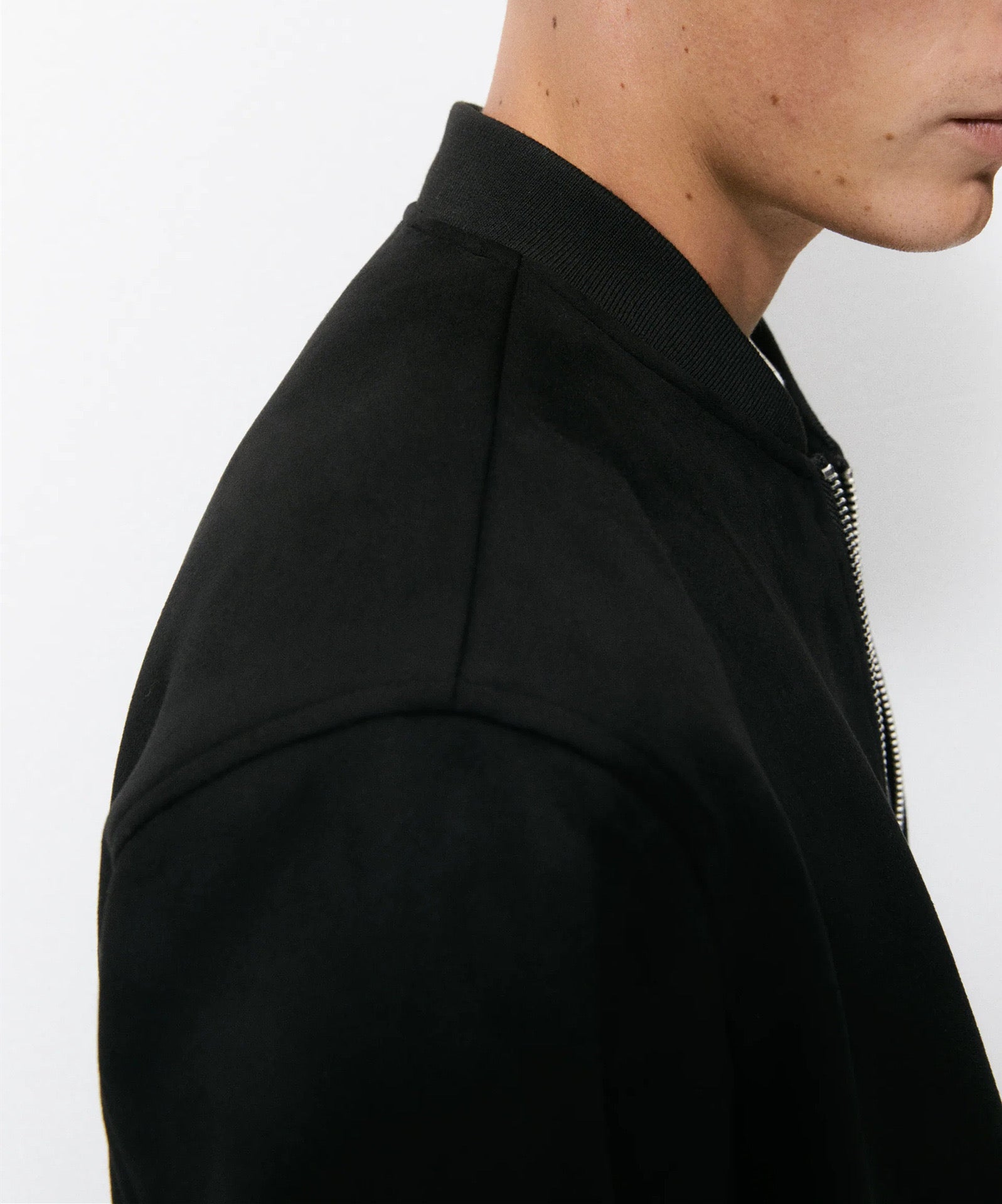 Heqv - Black Long Sleeve Sweatshirt for Men - Sarman Fashion - Wholesale Clothing Fashion Brand for Men from Canada