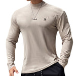 Hogul 2 - High Neck Long Sleeve Shirt for Men - Sarman Fashion - Wholesale Clothing Fashion Brand for Men from Canada