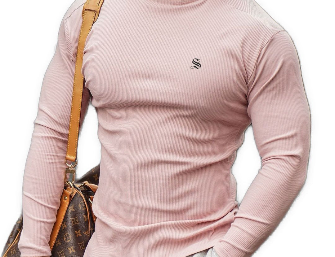 Hogul 3 - High Neck Long Sleeve Shirt for Men - Sarman Fashion - Wholesale Clothing Fashion Brand for Men from Canada