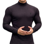 Hogul - High Neck Long Sleeve Shirt for Men - Sarman Fashion - Wholesale Clothing Fashion Brand for Men from Canada