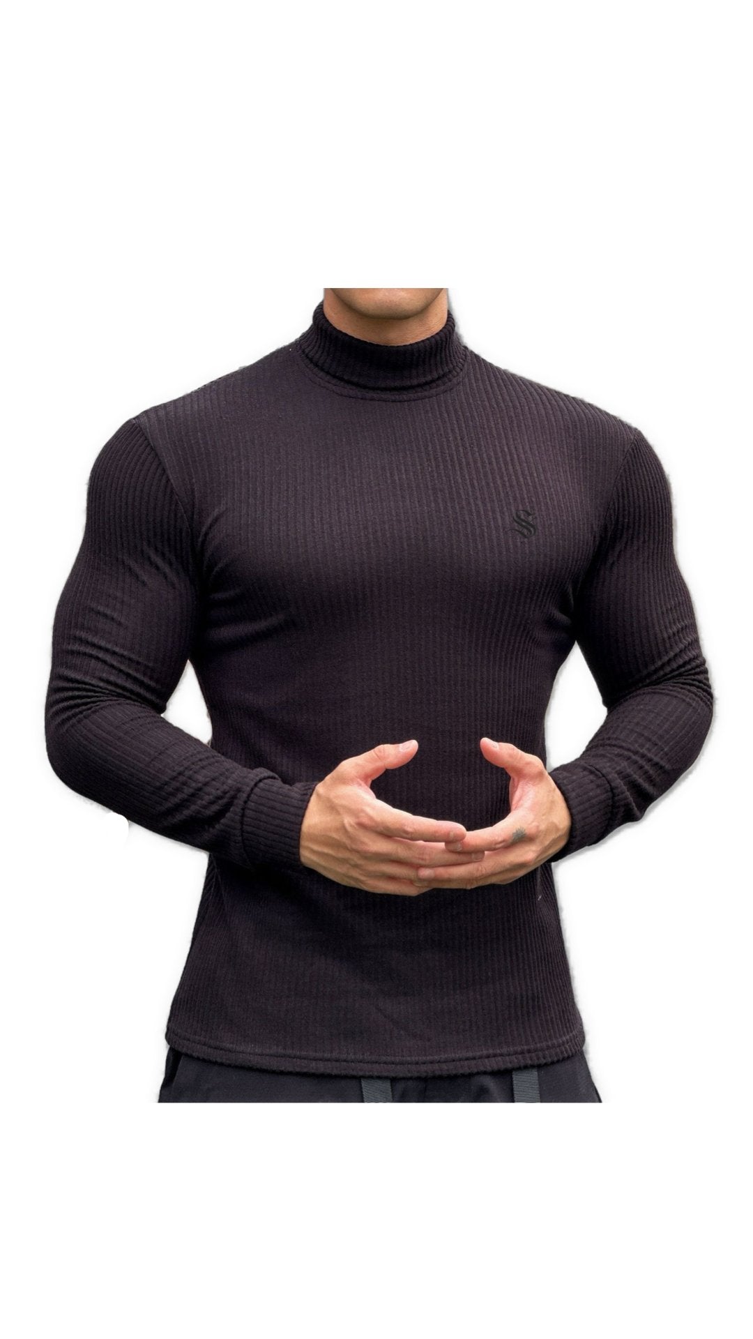 Hogul - High Neck Long Sleeve Shirt for Men - Sarman Fashion - Wholesale Clothing Fashion Brand for Men from Canada