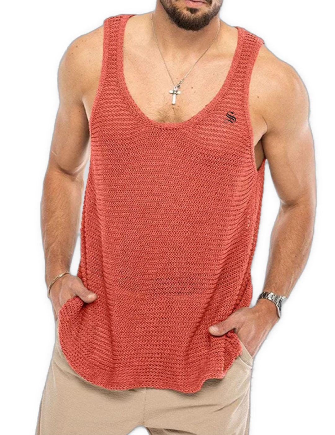 Holuza - Tank Top for Men - Sarman Fashion - Wholesale Clothing Fashion Brand for Men from Canada