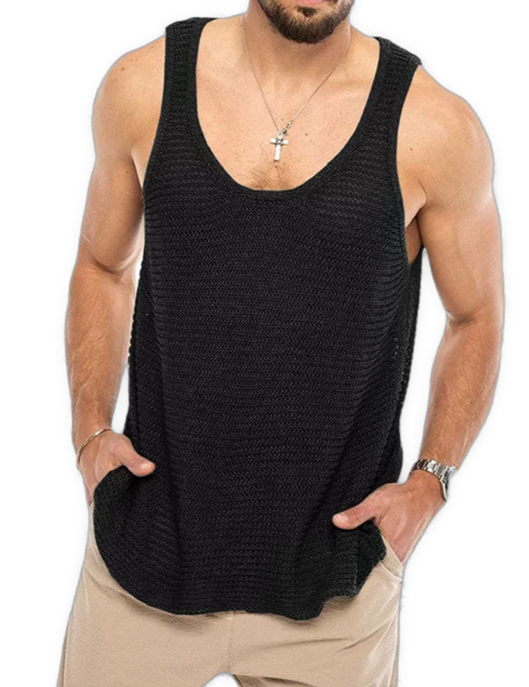 Holuza - Tank Top for Men - Sarman Fashion - Wholesale Clothing Fashion Brand for Men from Canada