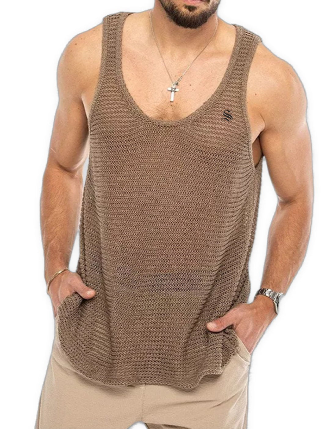 Holuza - Tank Top for Men - Sarman Fashion - Wholesale Clothing Fashion Brand for Men from Canada