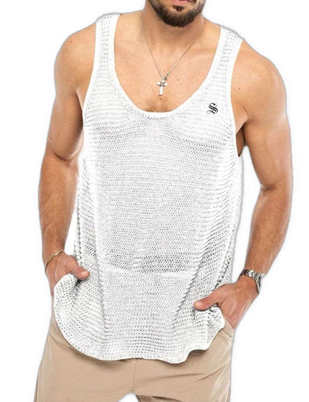 Holuza - Tank Top for Men - Sarman Fashion - Wholesale Clothing Fashion Brand for Men from Canada