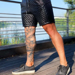 Horse Warrior - Black Shorts for Men (PRE-ORDER DISPATCH DATE 1 JULY 2022) - Sarman Fashion - Wholesale Clothing Fashion Brand for Men from Canada