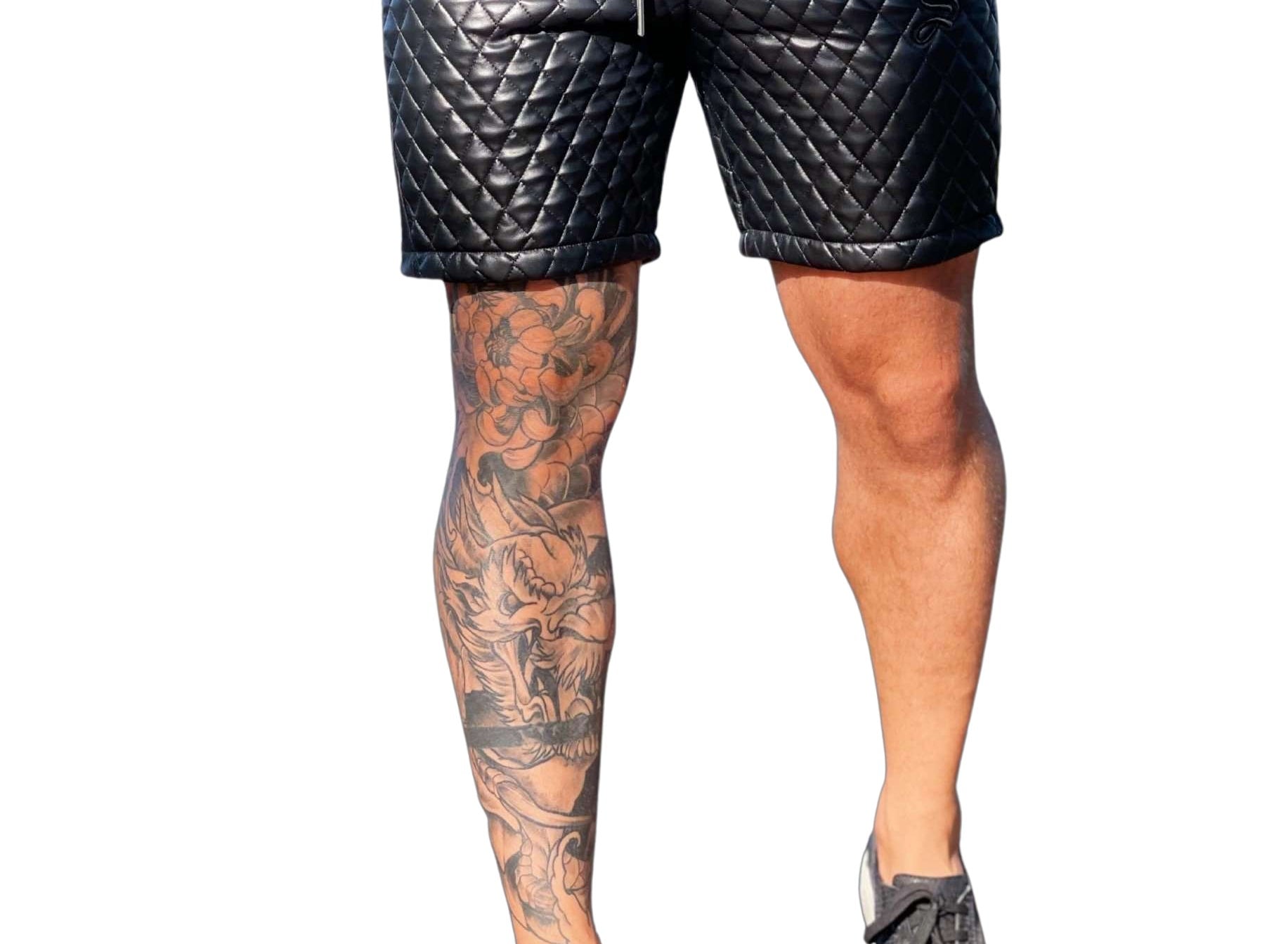 Horse Warrior - Black Shorts for Men (PRE-ORDER DISPATCH DATE 1 JULY 2022) - Sarman Fashion - Wholesale Clothing Fashion Brand for Men from Canada
