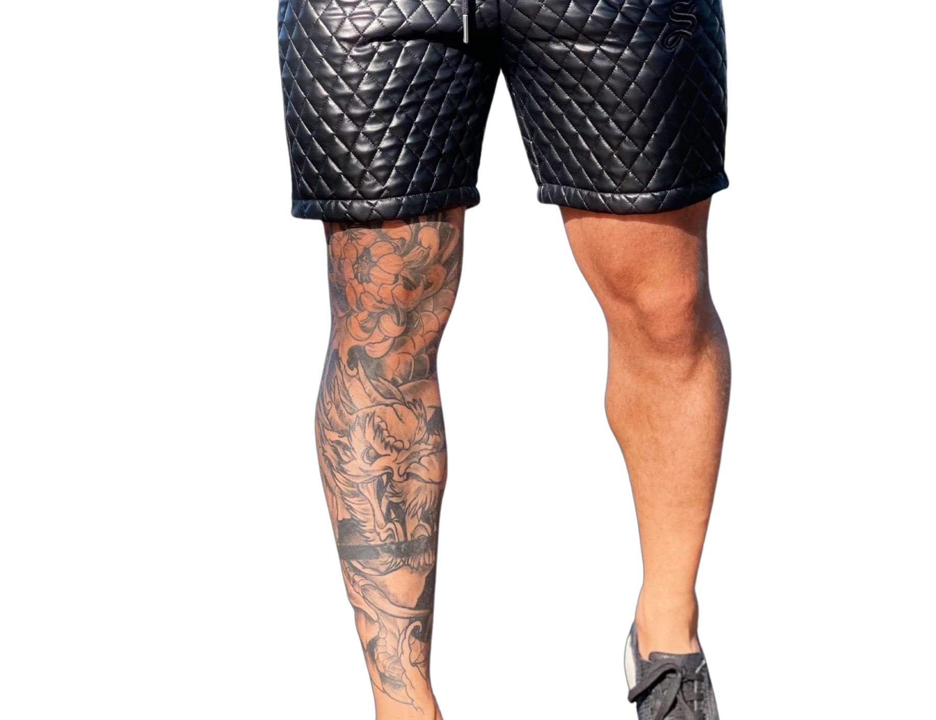 Horse Warrior - Black Shorts for Men (PRE-ORDER DISPATCH DATE 1 JULY 2022) - Sarman Fashion - Wholesale Clothing Fashion Brand for Men from Canada
