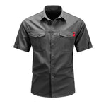 Horsun - Short Sleeves Shirt for Men - Sarman Fashion - Wholesale Clothing Fashion Brand for Men from Canada