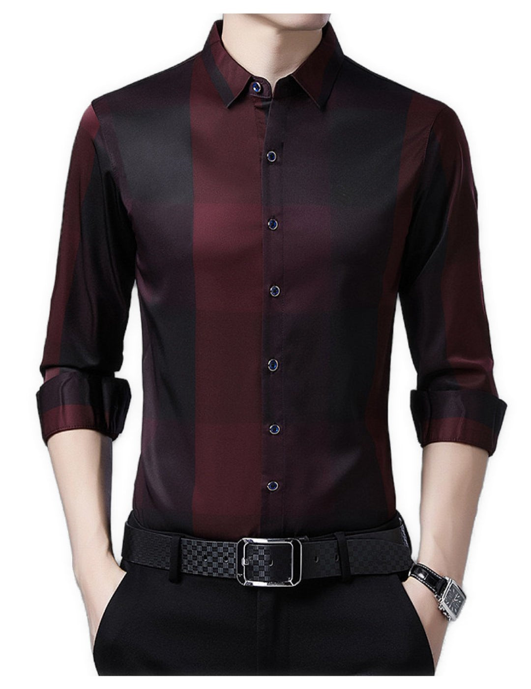 Horum - Long Sleeves Shirt for Men - Sarman Fashion - Wholesale Clothing Fashion Brand for Men from Canada