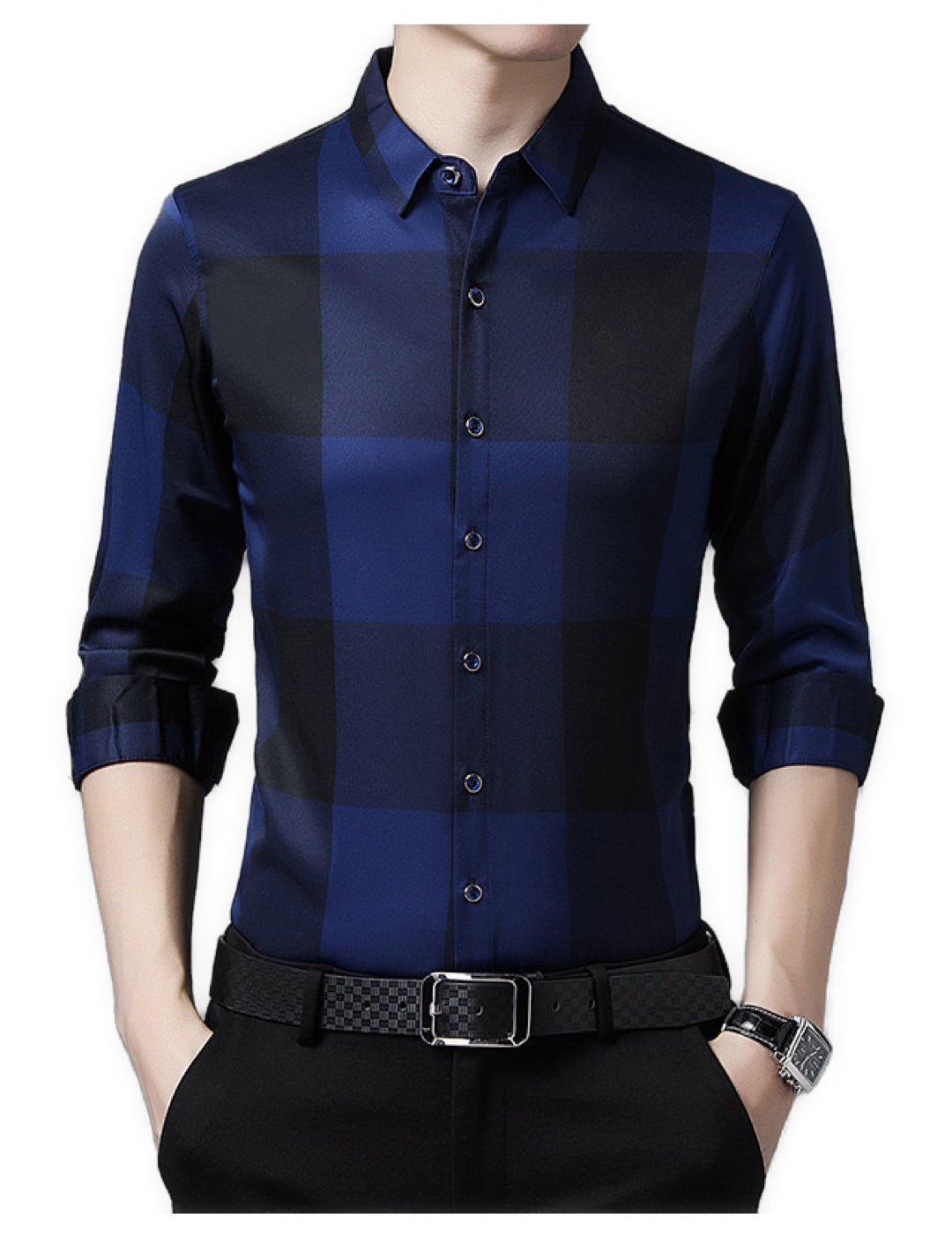Horum - Long Sleeves Shirt for Men - Sarman Fashion - Wholesale Clothing Fashion Brand for Men from Canada