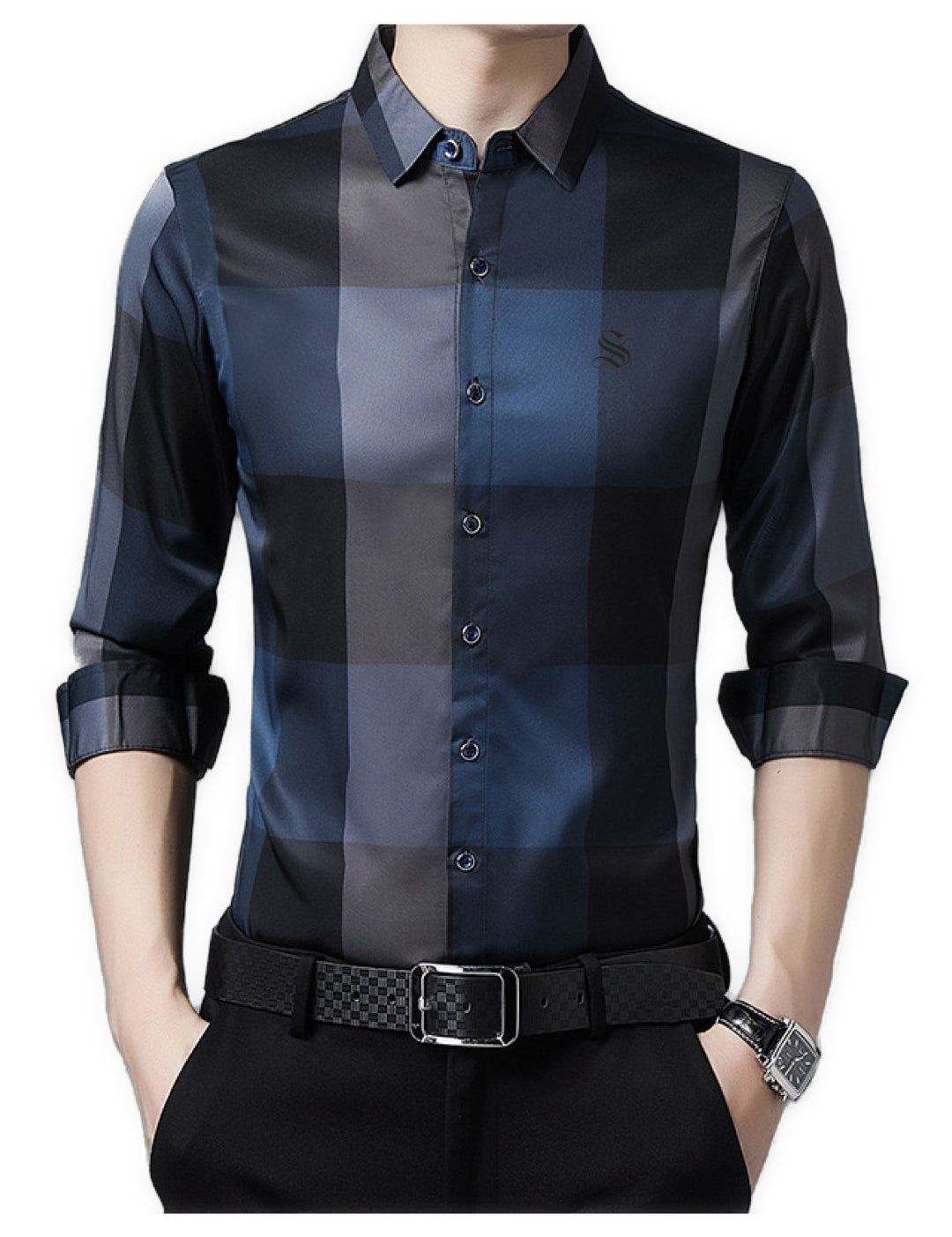 Horum - Long Sleeves Shirt for Men - Sarman Fashion - Wholesale Clothing Fashion Brand for Men from Canada