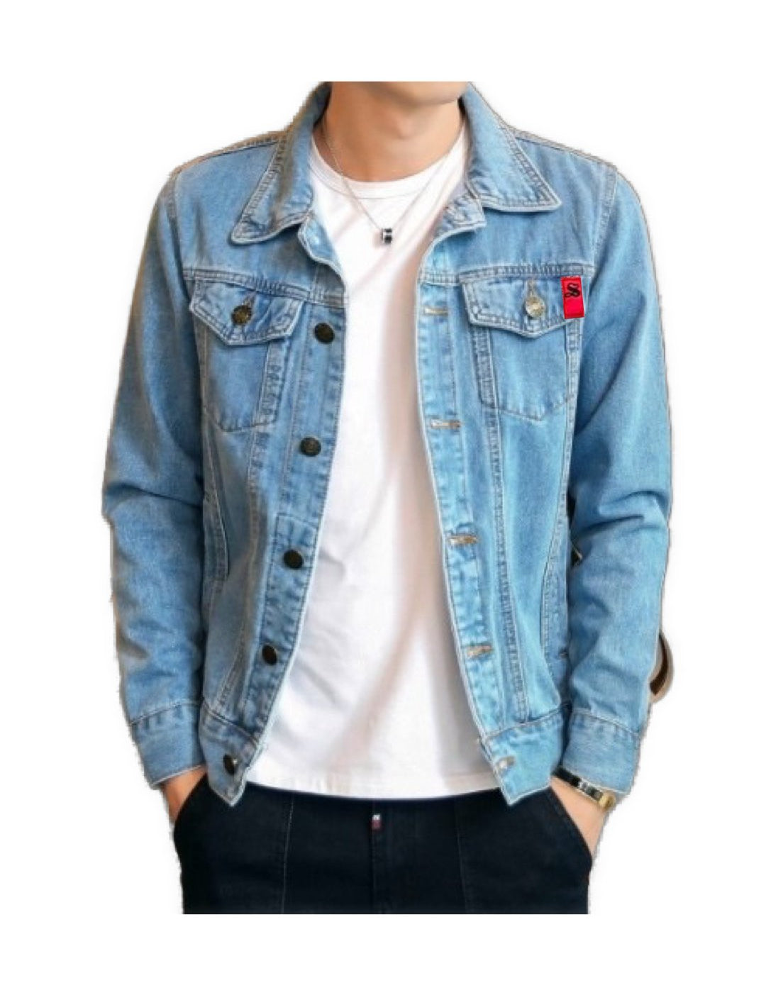 HTOM- Long Sleeve Jeans Jacket for Men - Sarman Fashion - Wholesale Clothing Fashion Brand for Men from Canada
