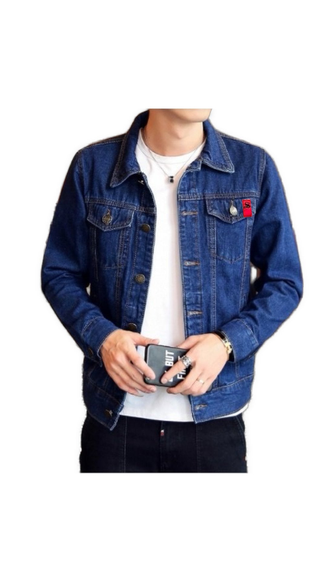 HTOM- Long Sleeve Jeans Jacket for Men - Sarman Fashion - Wholesale Clothing Fashion Brand for Men from Canada
