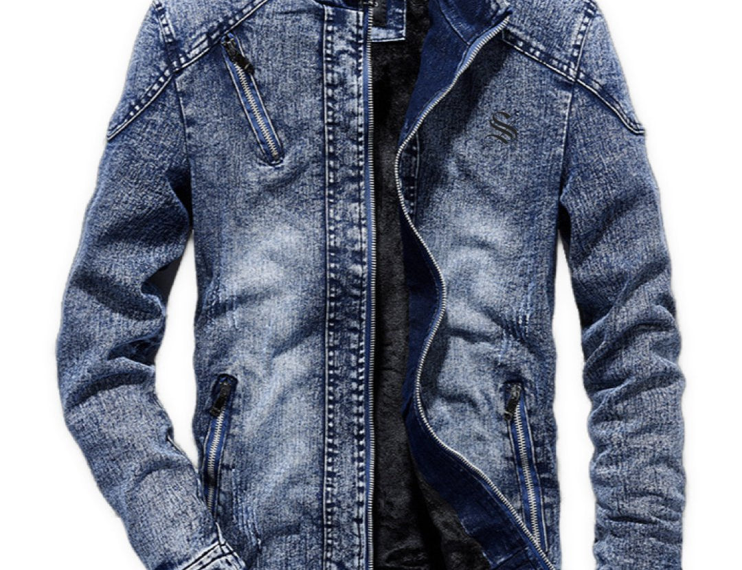 HUP - Long Sleeve Jeans Jacket for Men - Sarman Fashion - Wholesale Clothing Fashion Brand for Men from Canada