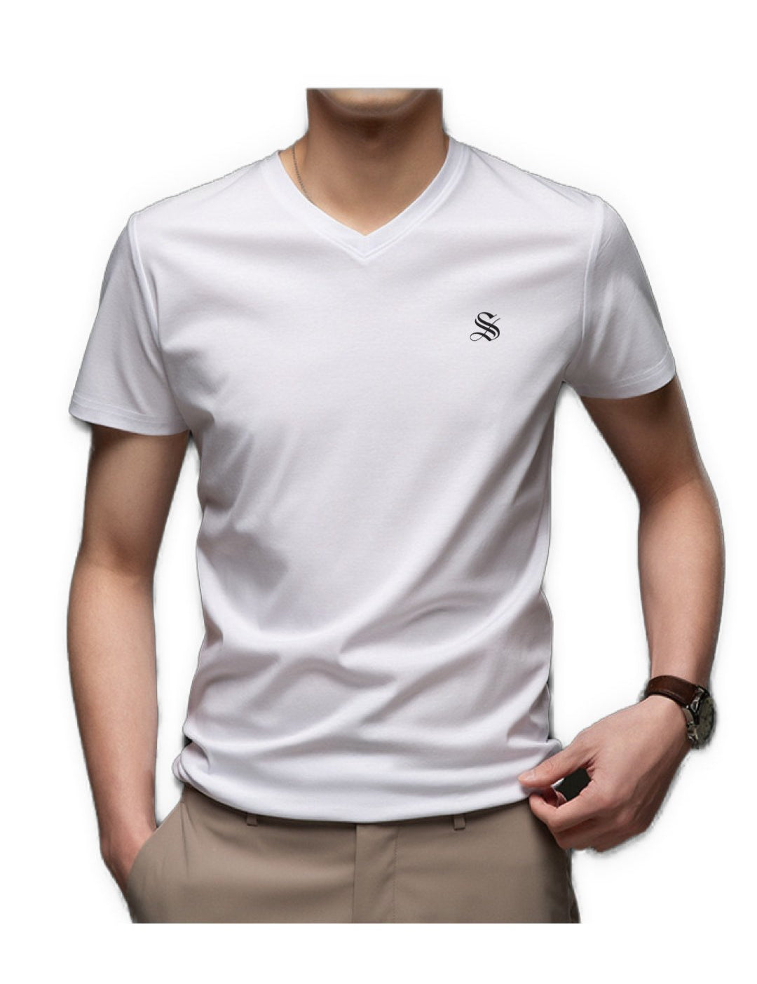 HV - V-Neck T-Shirt for Men - Sarman Fashion - Wholesale Clothing Fashion Brand for Men from Canada