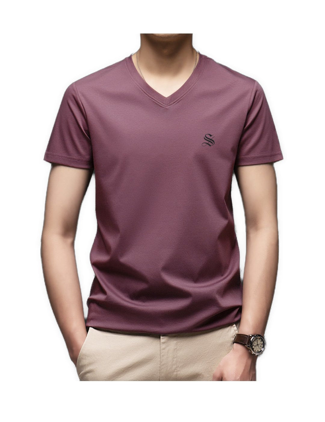 HV - V-Neck T-Shirt for Men - Sarman Fashion - Wholesale Clothing Fashion Brand for Men from Canada