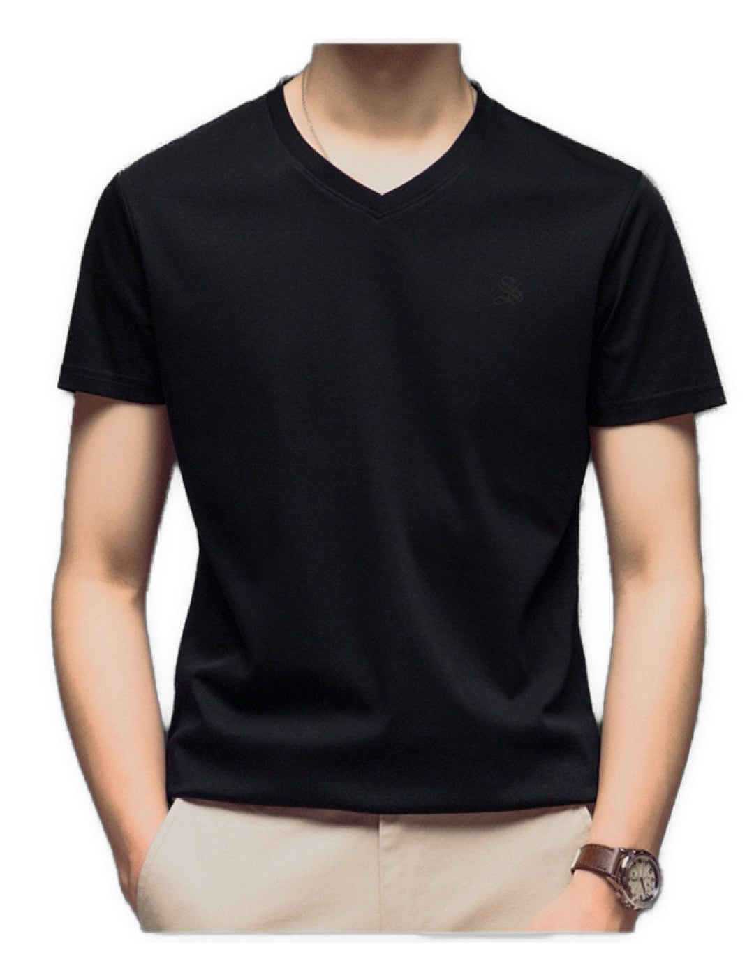 HV - V-Neck T-Shirt for Men - Sarman Fashion - Wholesale Clothing Fashion Brand for Men from Canada