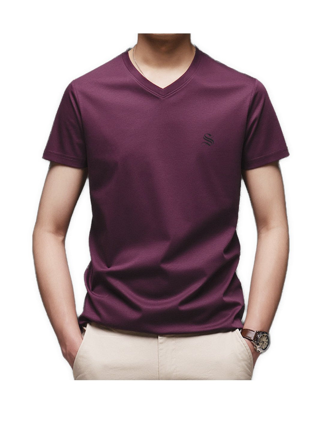 HV - V-Neck T-Shirt for Men - Sarman Fashion - Wholesale Clothing Fashion Brand for Men from Canada