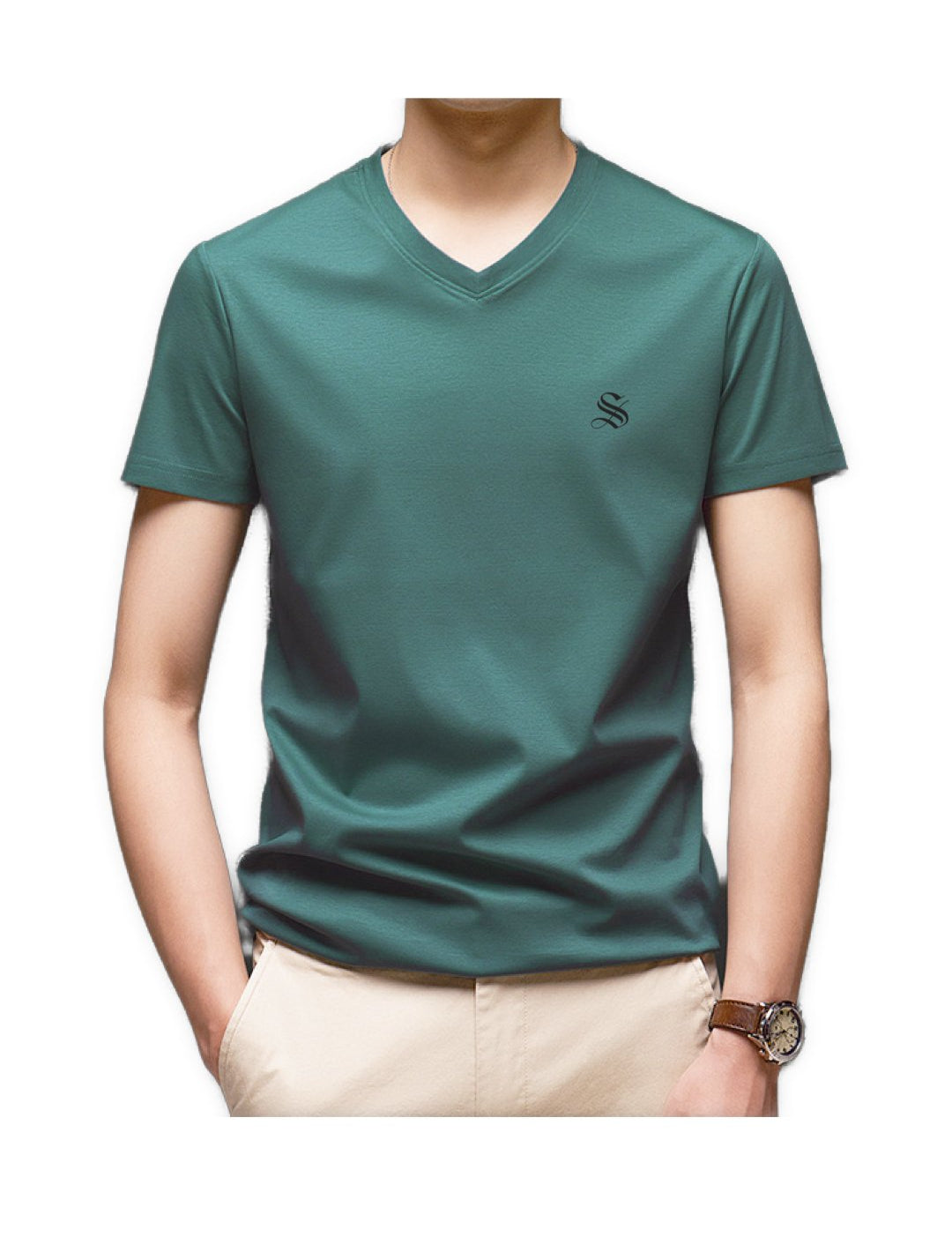 HV - V-Neck T-Shirt for Men - Sarman Fashion - Wholesale Clothing Fashion Brand for Men from Canada